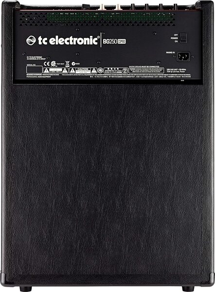 TC Electronic BG250-210 Bass Combo Amplifier (250 Watts, 2x10"), Rear