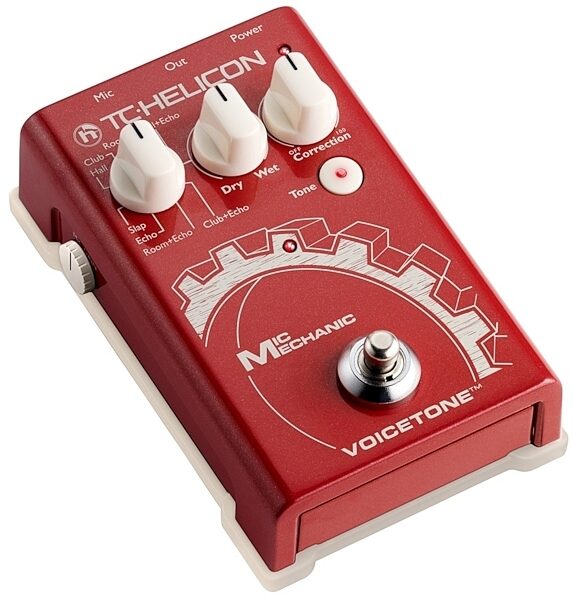 TC-Helicon VoiceTone Mic Mechanic Vocal Effects Pedal, Angle