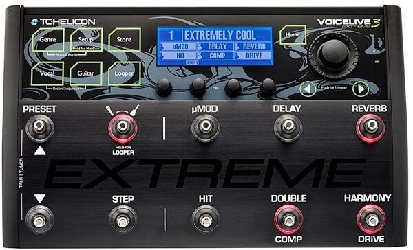 TC-Helicon VoiceLive 3 Extreme Vocal and Guitar FX Pedal, Guitar--Main