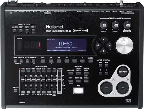 Roland TD-30 Drum Sound Module with SuperNATURAL Sounds, Main