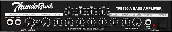 Thunderfunk TFB750-A Bass Amplifier Head (750 Watts), Front Panel