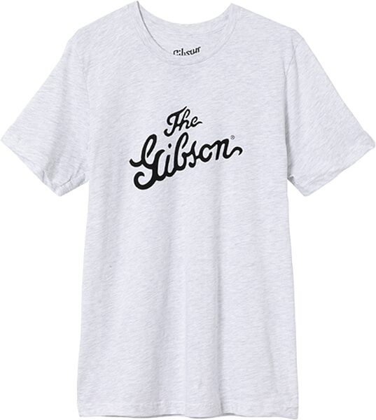 Gibson 'The Gibson' Logo Tee Shirt, Light Grey, XS, Action Position Back