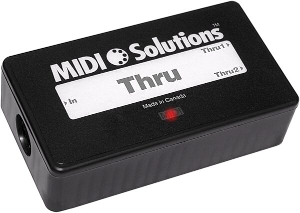 MIDI Solutions Thru 2-Output Active MIDI Thru Box, New, Main