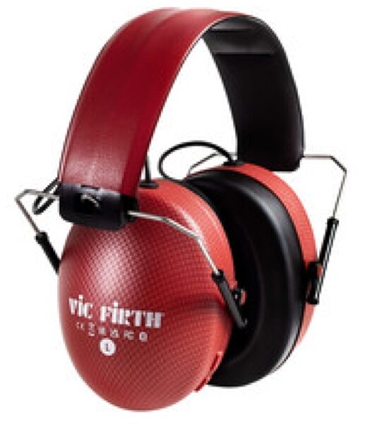 Vic Firth Bluetooth Isolation Headphones, Red, view