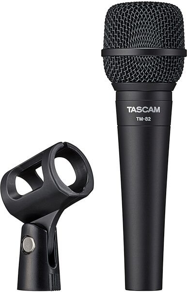 TASCAM TM-82 Vocal and Instrument Dynamic Microphone, New, Action Position Back