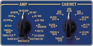 Vox ToneLabSE Guitar Amp Modeling Pedal, Amp Models