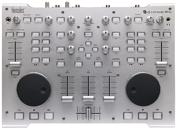 Hercules DJ Console Rmx Pro DJ Controller/Audio Interface, Top