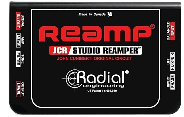 Radial Reamp JCR Studio Reamper, New, Top--JCR-Reamp