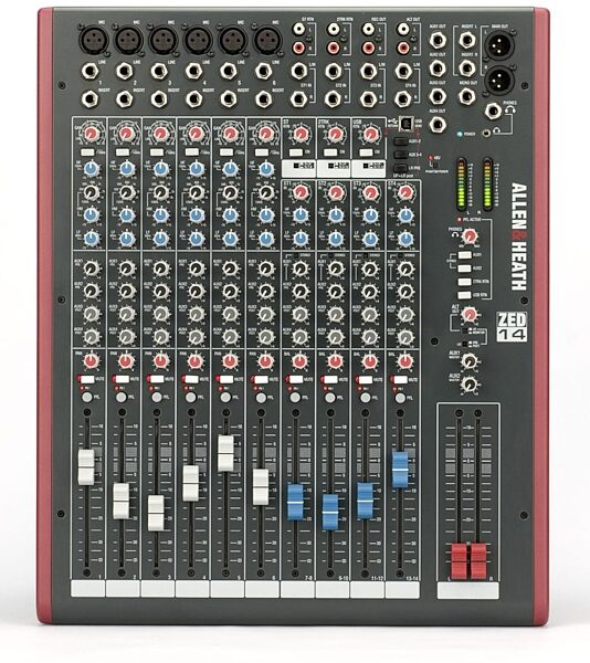 Allen and Heath ZED-14 USB Mixer, 14-Channel, Warehouse Resealed, Main