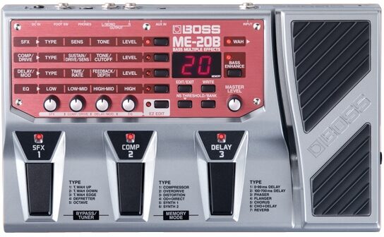 Boss ME-20B Bass Multi-Effect Pedal, Main