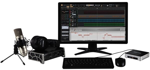 TASCAM TF-2x2 Track Factory Project Recording System: Computer, Audio Interface, Mic + Headphones Bundle, Main