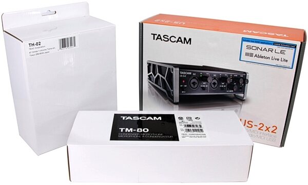 TASCAM US 2x2 TrackPack Recording Package, Alt