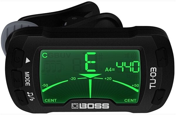 Boss TU-03 Clip On Tuner and Metronome, New, View