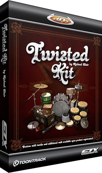 Toontrack Twisted Kit EZX Expansion for EZ Drummer Software, Box