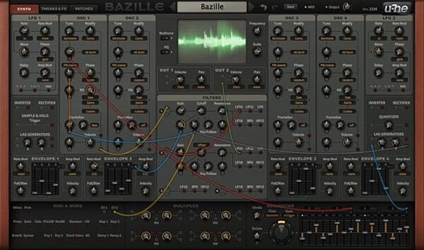 u-he Bazille Software Synthesizer, Digital Download, view