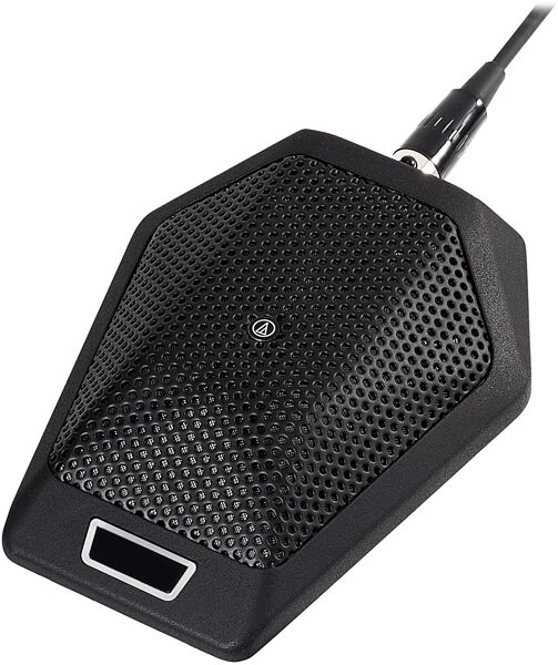 Audio-Technica U891Rb Cardioid Condenser Boundary Microphone with Switch, Black, U891Rb, Action Position Back
