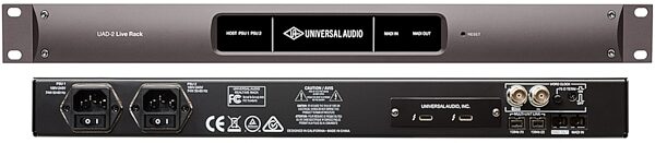 Universal Audio UAD-2 Live Rack Core Effects Processor, Front and Back