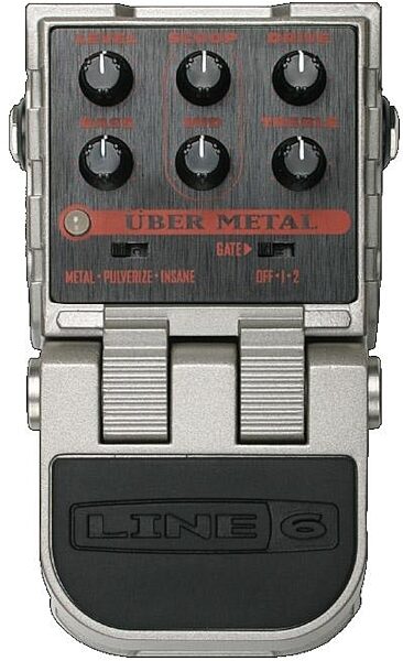 Line 6 MS2 Uber Metal ToneCore Distortion and Overdrive Pedal, Main