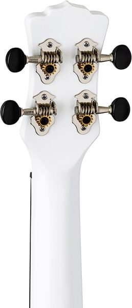 Luna Hau Snow Tenor Ukulele (with Gig Bag), Rear detail Headstock