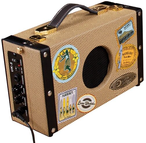 Luna Suitcase Ukulele Guitar Combo Amplifier (5 Watts), Main