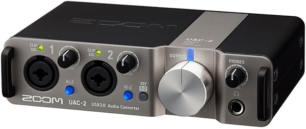 Zoom UAC-2 SuperSpeed Audio Converter USB Interface, Angle