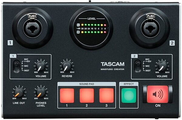 TASCAM US-42B MiniStudio Creator USB Audio Interface, Black, US-42B, Main