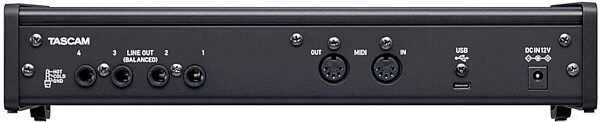 TASCAM US-4X4HR 4x4 USB Audio Interface, New, Rear