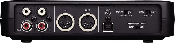 TASCAM US-200 USB 2.0 Audio Interface, Rear