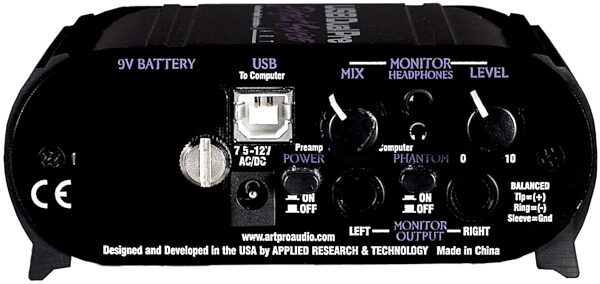 ART USB Dual Pre 2-Channel Microphone Preamp/Interface, New, view