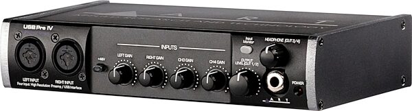 ART USB Pre IV 4x4 USB Audio Interface, Angled Front