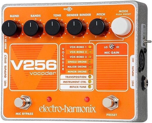 Electro-Harmonix V256 Vocoder Pedal with Reflex Tune, Main