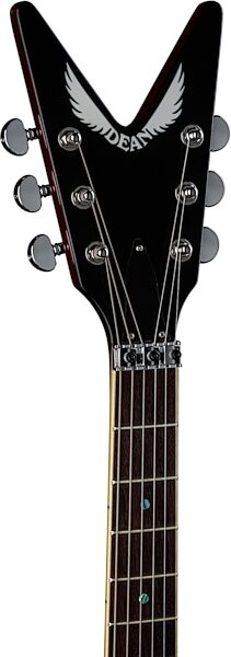 Dean V 79-F Electric Guitar, Transparent Cherry, Action Position Back