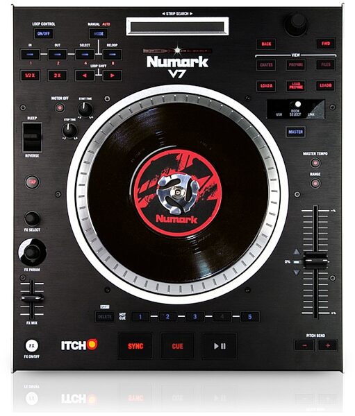 Numark V7 Motorized Turntable Software Controller, Top