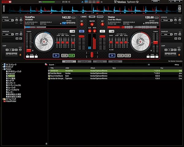 Vestax Typhoon DJ USB MIDI Controller, Virtual DJ