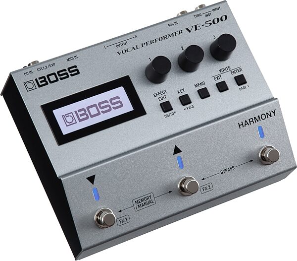 Boss VE-500 Vocal Performer Pedal, New, Action Position Back
