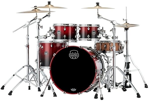 Mapex SR529XU Saturn Rock Drum Shell Kit, 4-Piece, ve