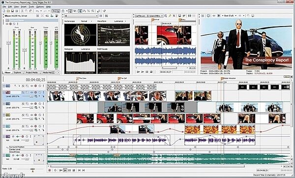 Sony Vegas Pro Audio, Video and DVD Production Suite (Windows), Screenshot