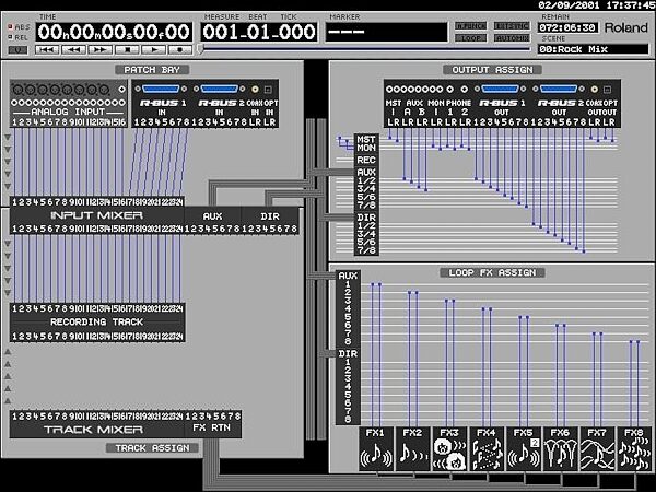 Roland VS2480CD 24-Track Digital Studio Workstation, Easy Routing