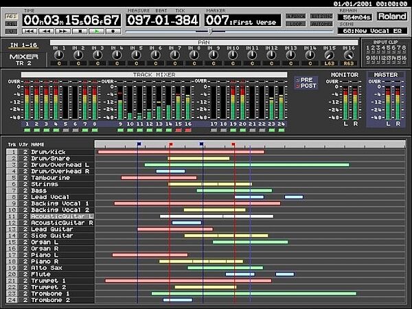 Roland VS2480CD 24-Track Digital Studio Workstation, Playlist