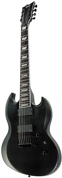 ESP LTD VP407 Viper 7-String Electric Guitar, Black Satin