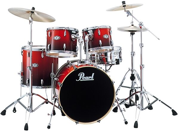 Pearl VBX925S Vision VBX 5-Piece Drum Shell Kit, Ruby Fade
