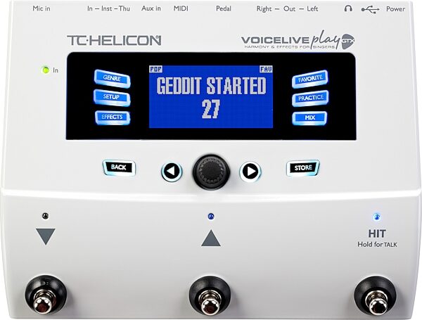 TC-Helicon VoiceLive Play GTX Guitar Vocal Effects and Harmony Pedal, Main