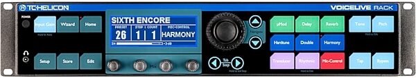 TC-Helicon VoiceLive Rack Vocal Harmony Effects Processor, Front