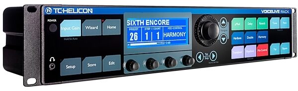 TC-Helicon VoiceLive Rack Vocal Harmony Effects Processor, Angle