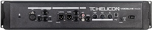 TC-Helicon VoiceLive Rack Vocal Harmony Effects Processor, Back