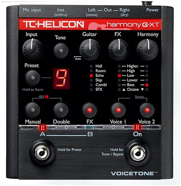TC-Helicon VoiceTone Harmony-G XT Guitar and Vocal Effects Pedal, Main