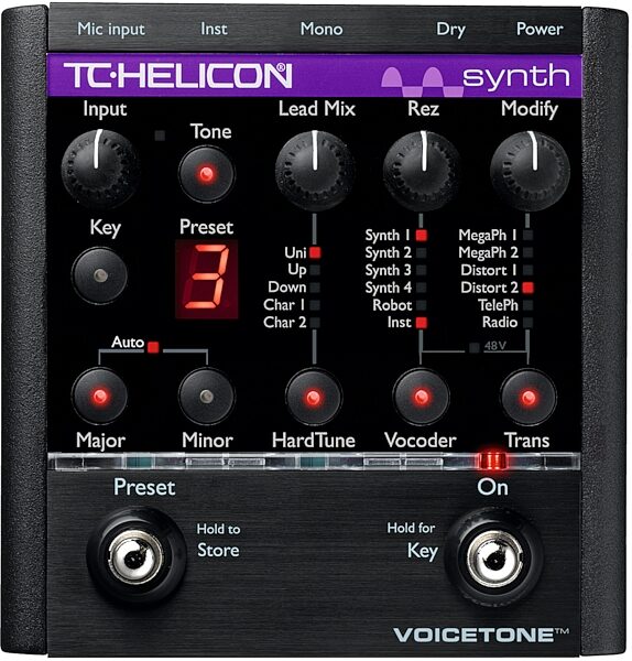 TC-Helicon VoiceTone Synth HardTune and Vocoder Pedal, Main