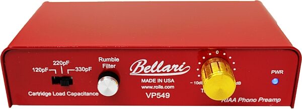 Rolls Bellari VP549 Phono Preamplifier, Blemished, Action Position Front