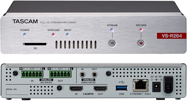 TASCAM VS-R264 Full HD Streamer/Recorder, New, Main