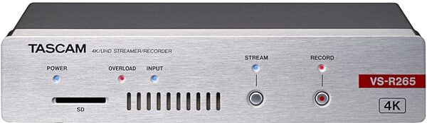 TASCAM VS-R265 4K/UHD Streamer/Recorder, New, Front
